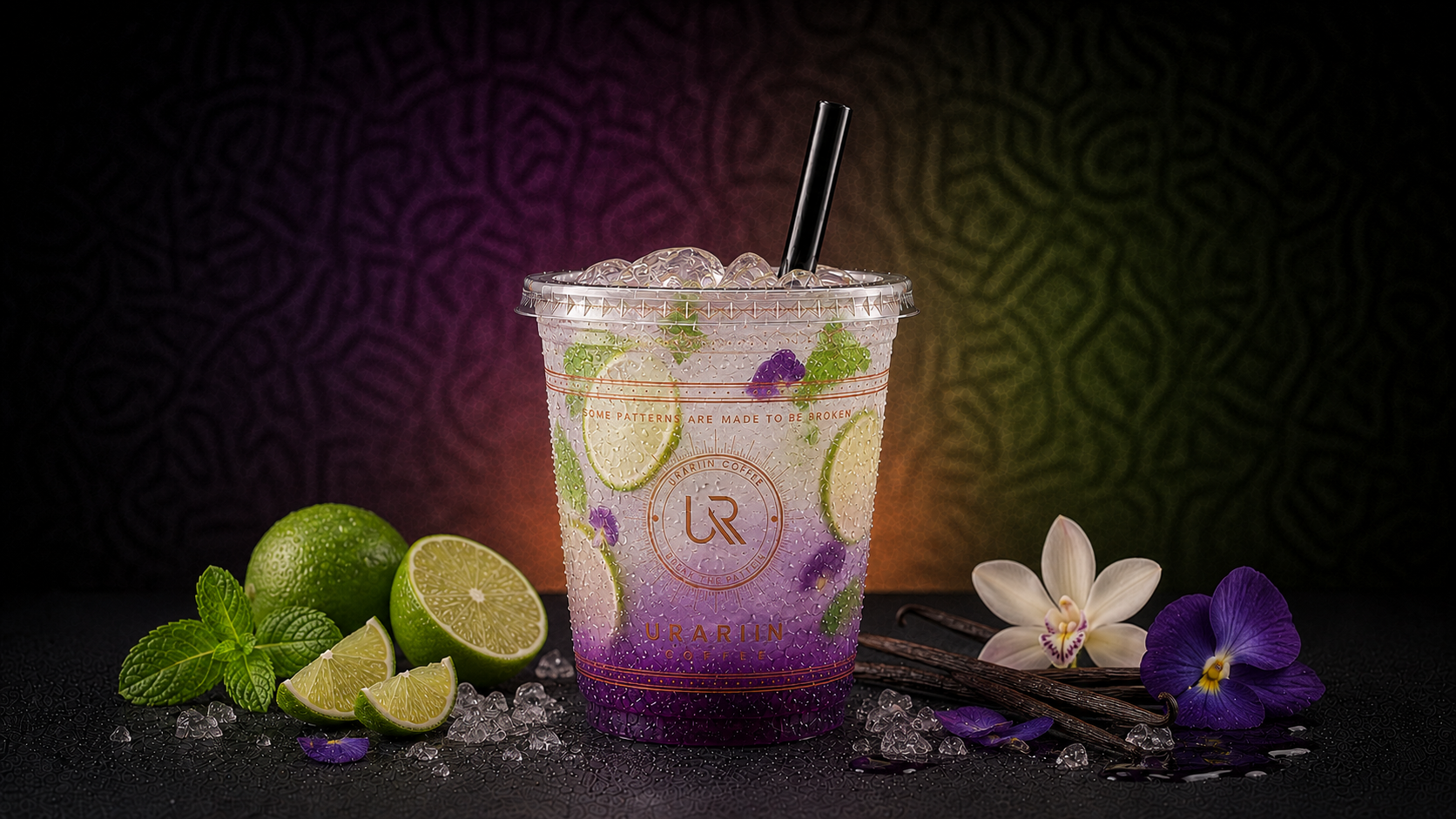 Purple Vanilla Lime Mojito